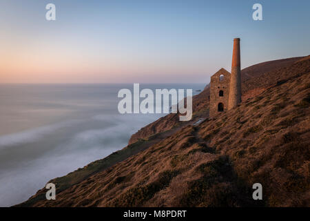 Wheal Coates in West Cornwall. Stockfoto