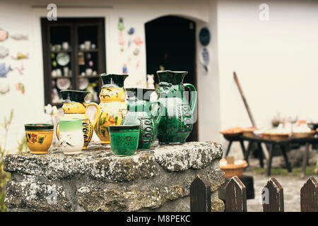 Detail der Töpferhaus in Tihany am Plattensee, Ungarn Stockfoto