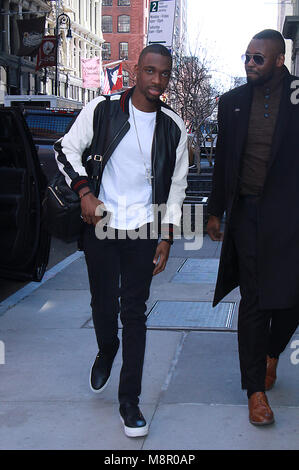 NEW YORK, NY, 19. März 2018: Jay Pharoah am Bau reihe über neuen Film Unsane in New York zu sprechen. März 19, 2018 Credit: RW/MediaPunch Stockfoto