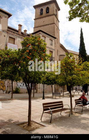 Parroquia de San Ildefonso in der Calle de San Ildefonso, Stadt Granada Stockfoto