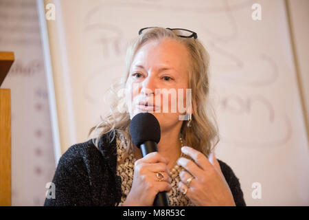 Bhadrena Tschumi Gemin, Gründer und Koordinator der ICSB Rede auf der 3. Konferenz der Craniosacral Therapie in Parague, Tschechische Republik, 10. März 2018 Stockfoto