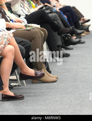 Winkel der Zeile in einer Konferenz Stockfoto