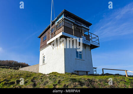 Ehemalige HM Küstenwache station am Bass durch den freiwilligen nationalen Coastwatch Institution, der Lizard Halbinsel, Cornwall, England, Großbritannien renoviert Stockfoto