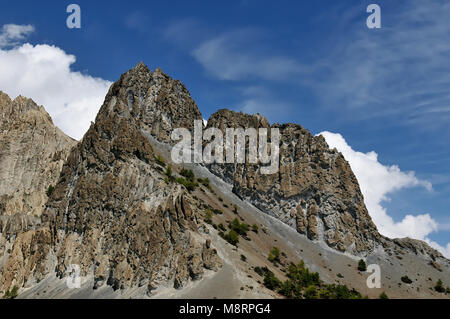 Trek in Nepal. Annapurna Trek cirkut. Die schönsten Trekking im Himalaya Stockfoto