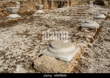 Das archäologische Museum in Ayia Thekla, Agios Georgious am südlichen Ende der Halbinsel Akemas, Paphos, Zypern Stockfoto