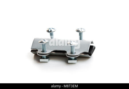 Do-it-yourself-not-Rohr schelle Reparatur Undichtigkeit beheben Sealer für Kupfer und Eisen oder Kunststoff Rohre Stockfoto