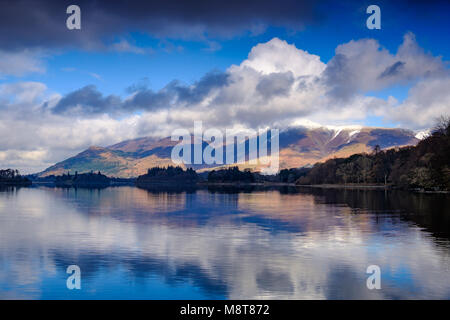 Die Ings, Richtung Skiddaw, Keswick, Lake District, England. Stockfoto