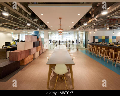 Personal Essbereich. Office, London, Vereinigtes Königreich. Architekt: NA, 2017. Stockfoto