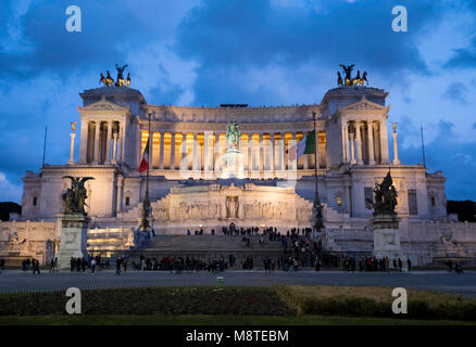 Altare della Patria oder Monumento Nazionale a Vittorio Emanuele II "Nationales Denkmal Victor Emmanuel II", Rom, Latium, Italien Stockfoto