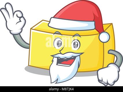 Santa butter Maskottchen Cartoon Stil Stock Vektor
