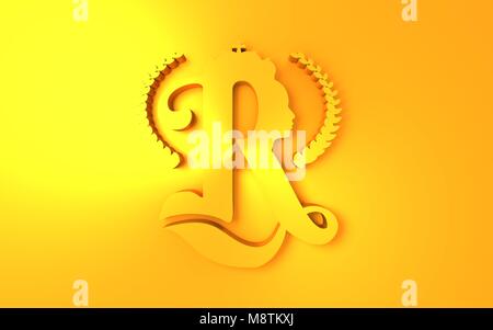 Royal Crown Logo Stockfoto