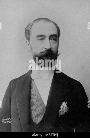 Portrait von Sadi Carnot (1837 - 1894) Präsident der Republik seit 1887 bis 1894 - Fotografie von Jacques Boyer Stockfoto