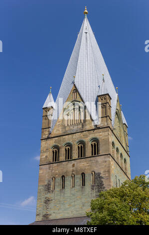 Turm von St. Patrokli Dom zu Soest, Deutschland Stockfoto