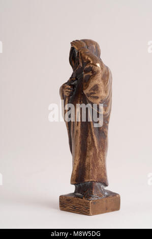 Charles Sykes Maskottchen St Christopher Bronze 11 cm hoch Stockfoto