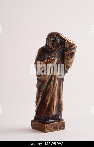 Charles Sykes Maskottchen St Christopher Bronze 11 cm hoch Stockfoto