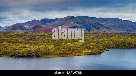 Bunte isländische Landschaft Stockfoto