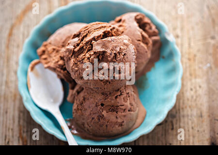 Die belgische Schokolade Eiskrem Stockfoto