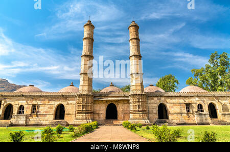 Sahar Ki Masjid am archäologischen Park Champaner-Pavagadh. Weltkulturerbe der UNESCO in Gujarat, Indien. Stockfoto