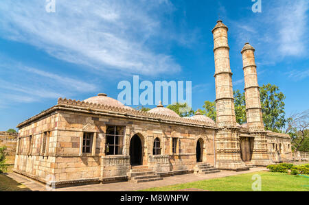 Sahar Ki Masjid am archäologischen Park Champaner-Pavagadh. Weltkulturerbe der UNESCO in Gujarat, Indien. Stockfoto