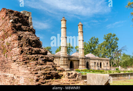 Sahar Ki Masjid am archäologischen Park Champaner-Pavagadh. Weltkulturerbe der UNESCO in Gujarat, Indien. Stockfoto