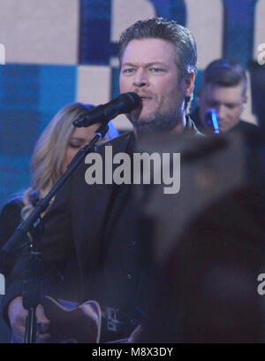 New York, USA. 20. März, 2018. NEW YORK, NY 20. März: Blake Shelton führt auf der NBC Today Show in New York City am 20. März 2018 Credit: RW/MediaPunch Credit: MediaPunch Inc/Alamy leben Nachrichten Stockfoto