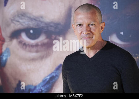 Madrid, Madrid, Spanien. 21 Mär, 2018. Antonio Banderas besucht von National Geographic Anthologie Serie 'Genius: Picasso" im Palace Hotel am 21. März 2018 in Madrid, Spanien Credit: Jack Abuin/ZUMA Draht/Alamy leben Nachrichten Stockfoto