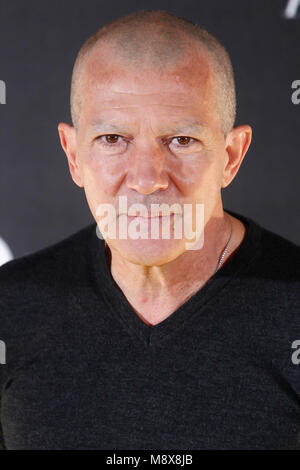 Madrid, Spanien. 21 Mär, 2018. Antonio Banderas besucht die Genius: Picasso photocall im Palace Hotel in Madrid, Spanien. März 21, 2018. Credit: Jimmy Olsen/Medien Punch *** Keine Spanien***/Alamy leben Nachrichten Stockfoto