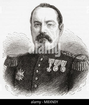 François Achille Bazaine, 1811 - 1888. Offizier der französischen Armee und Marschall von Frankreich. Von Station und Lock's illustrierte Geschichte der Welt, veröffentlicht C 1882. Stockfoto