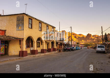 Oatman Hotel auf der historischen Route 66 in Arizona Stockfoto