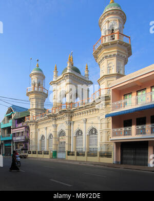 Myanmar, Mon, Mawlamyine, Jamae Surtee sunnitische Moschee, Moschee, Stockfoto