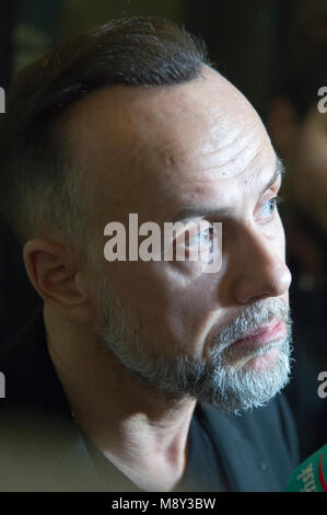 Adam Nergal Darski, Führer der extremen Metal Band Behemoth, in Danzig, Polen. März 19 2018 © wojciech Strozyk/Alamy Stock Foto Stockfoto