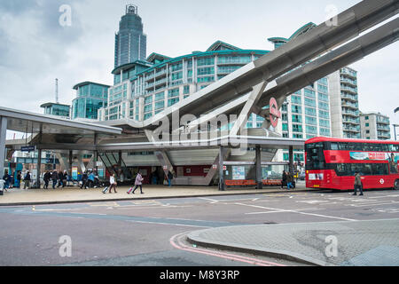 Vauxhall Busbahnhof in Lambeth London. Stockfoto