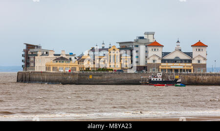 Knightstone Insel und Weston-Super-Mare, Somerset, England Stockfoto