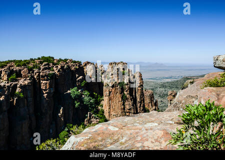 Aussicht aus dem Tal der Verwüstung, Südafrika Stockfoto