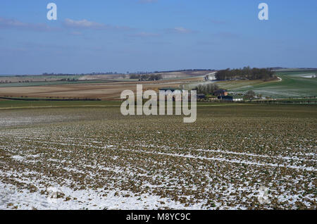 Die Wiesen in der Nähe von Wallington, Hertfordshire Stockfoto