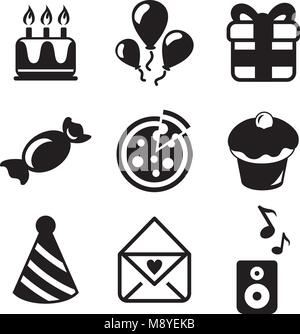 Geburtstag Symbole Stock Vektor