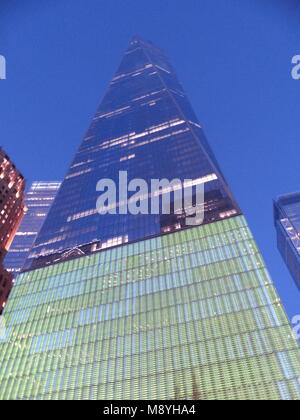 Der Financial District World Trade Center aka Freedom Tower, entworfen von Architekt David Childs Stockfoto