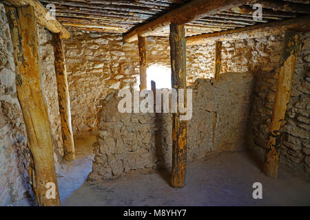 Ansicht der Tuzigoot National Monument, ein pueblo Ruine im National Register der Historischen Stätten im Yavapai County, Arizona Stockfoto