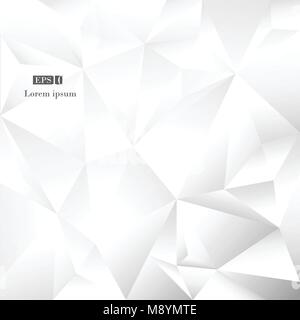 Abstract poly grauen und weißen vector Hintergrund, Vorlage für Stil mit Platz für Business Banner kopieren. vector eps Abbildung 10 Stock Vektor