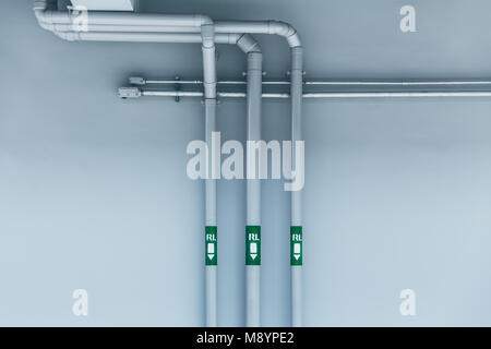 Wasserrohr System Design Construction Engineering Clean line Bewässerung design Stockfoto