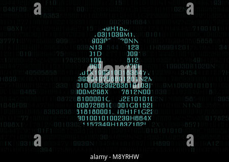 Professionelle Bildschirm sperren auf Laptop oder Computer angezeigt Stockfoto