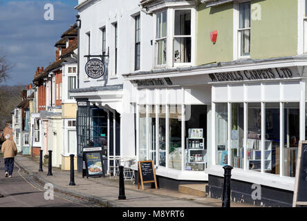 Alresford Architektur im Zentrum von Hampshire Stockfoto