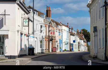 Alresford Architektur im Zentrum von Hampshire Stockfoto