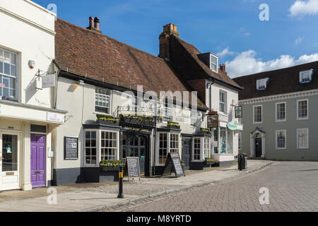 Alresford Architektur im Zentrum von Hampshire Stockfoto