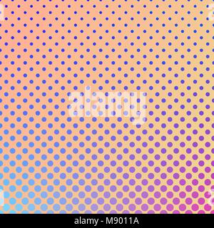 Halbton Kreis Muster Hintergrund-gradient Vector Graphic von Dots in verschiedenen Größen Stock Vektor