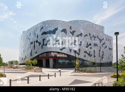 Äußere des Bergeron Zentrum für Engineering Excellence an der York Universität Keele Campus in Toronto, Ontario, Kanada. Stockfoto