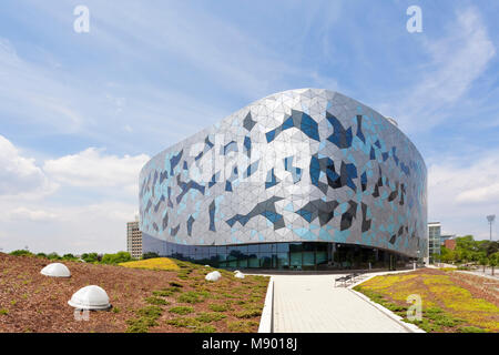 Äußere des Bergeron Zentrum für Engineering Excellence an der York Universität Keele Campus in Toronto, Ontario, Kanada. Stockfoto