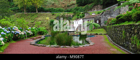 Ribeira dos Caldeirões Naturpark an Achada, Nordeste. São Miguel, Azoren, Portugal Stockfoto