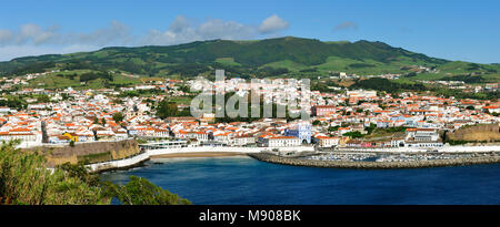 Historischen Zentrum von Angra do Delgada, einem UNESCO-Weltkulturerbe. Terceira, Azoren, Portugal Stockfoto