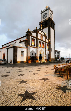 Motherchurch von São Sebastião, Ponta Delgada. São Miguel, Azoren. Portugal Stockfoto